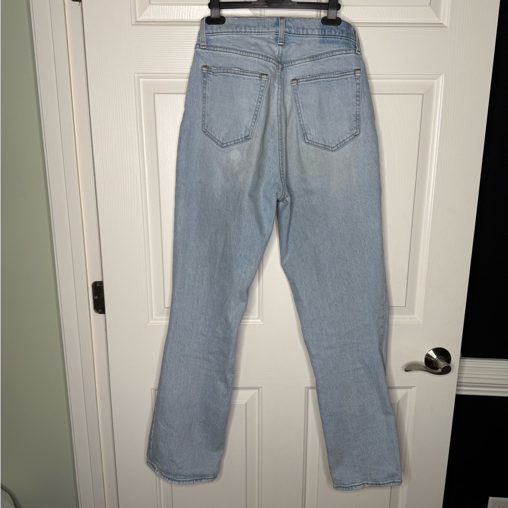 Abercrombie Curve Love 90s Straight Ultra High Rise Jeans w/ Slit - Size 29/8R - Picture 4 of 11